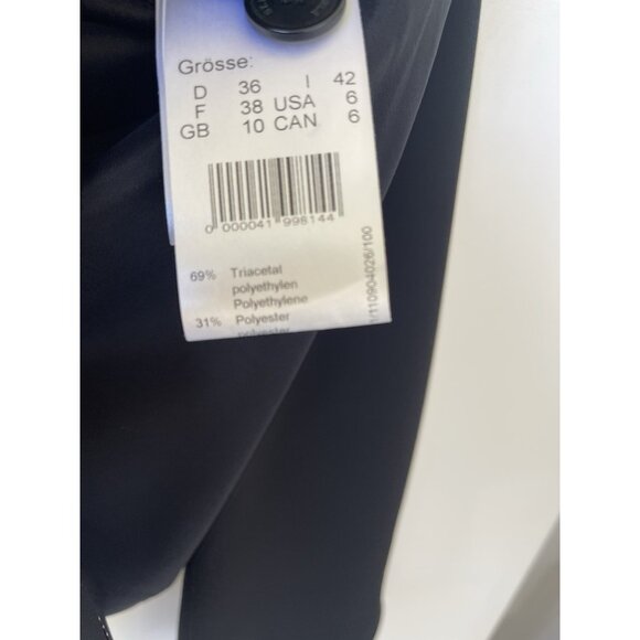 St. Emile Women’s Black Pantsuit Blazer Jacket & Trousers Set Size 6 Two-Button - Picture 11 of 14